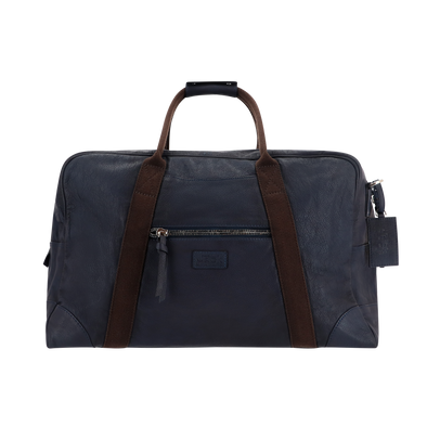 Petrol blue leather trravelbag THE JACK LEATHERS