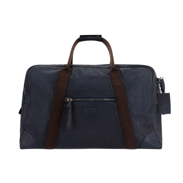 Petrol blue leather trravelbag THE JACK LEATHERS