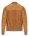 Cognac suede bomber NO CLOCK