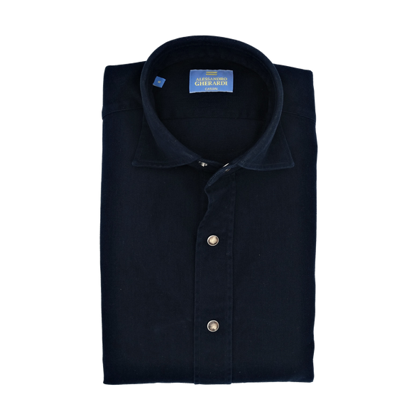 Petrol blue casual shirt ALESSANDRO GHERARDI