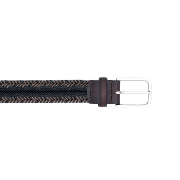 Bi-material braided belt VENETA CINTURE