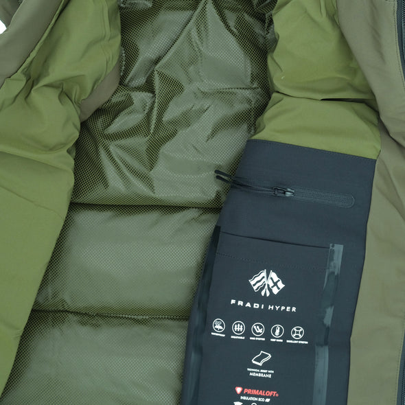 Military green "hyper" bodywarmer FRADI