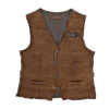 Burned brown suede bodywarmer THE JACK LEATHERS