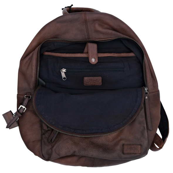 36hr brown leather backpack THE JACK LEATHER