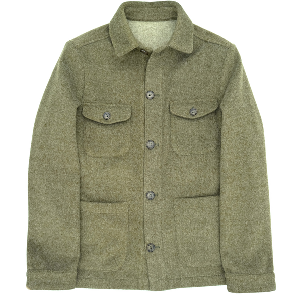 Green "overshirt" sport jacket PIETRA SALATA