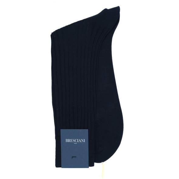 Navy blue mid-calf socks BRESCIANI