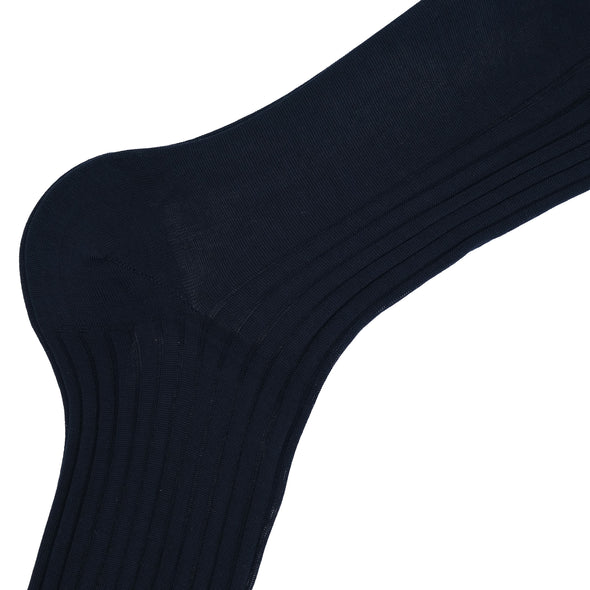 Navy blue knee-high socks BRESCIANI