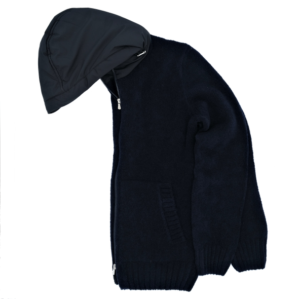 Navy blue hooded sweater GRAN SASSO for Sartorial Corner