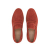 Deep orange suede loafers FABIANO RICCI