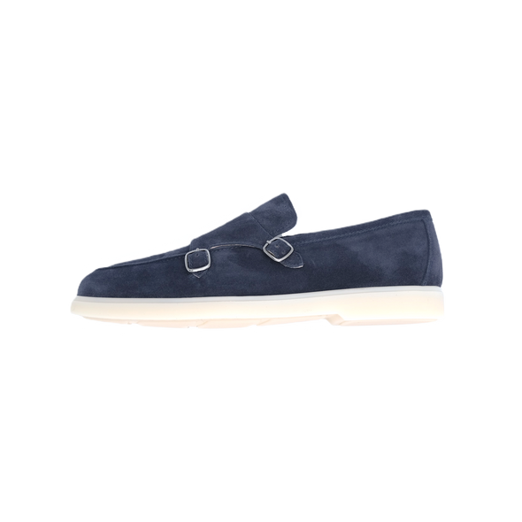 Navy blue "monk" loafers FABIANO RICCI