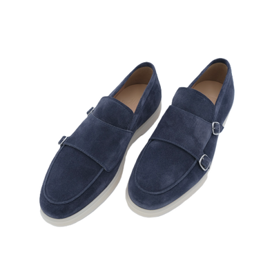 Navy blue "monk" loafers FABIANO RICCI