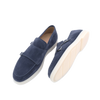 Navy blue "monk" loafers FABIANO RICCI