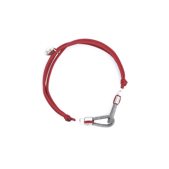 Cord bracelet SING A SONG you and me / red