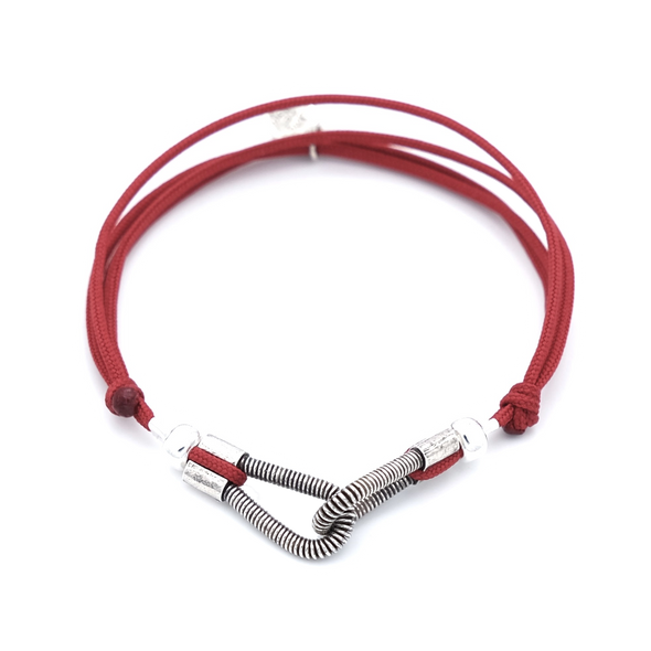 Cord bracelet SING A SONG you and me / red