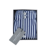 Navy blue background and white stripes boxer short ROBERTO RICETTI