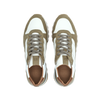 White and kaki "runner" sneakers FABIANO RICCI