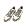 White and kaki "runner" sneakers FABIANO RICCI