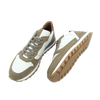 White and kaki "runner" sneakers FABIANO RICCI