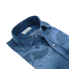 Denim blue flower casual shirt ALESSANDRO GHERARDI