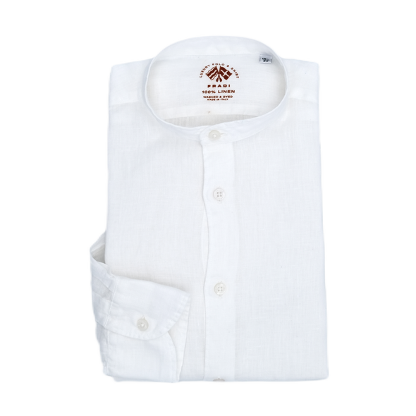 White "Mao collar" cassual shirt FRADI