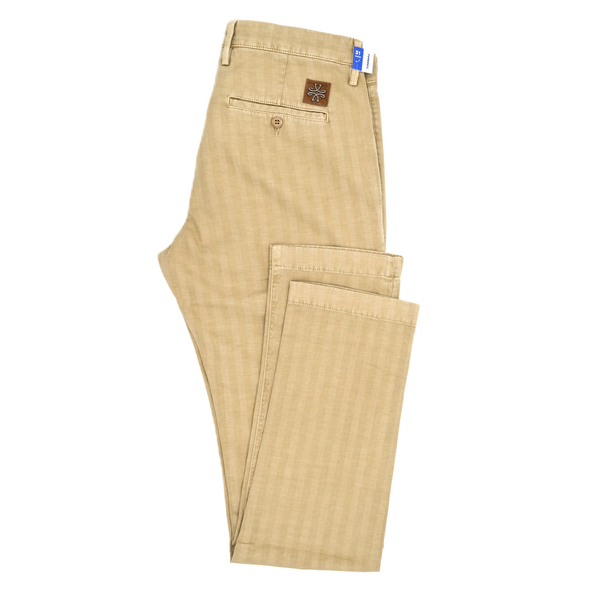 Beige herringbone chino "Bobby" JACOB COHEN 4002/D64