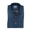 Washed denim blue casual shirt JACOB COHEN