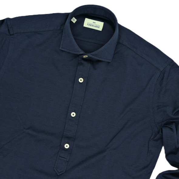 Navy blue casual polo shirt ALESSANDRO GHERARDI