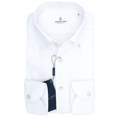 White classic "oxford" shirt EMANUEL BERG