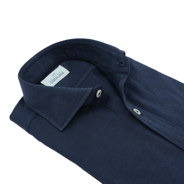 Navy blue casual polo shirt ALESSANDRO GHERARDI