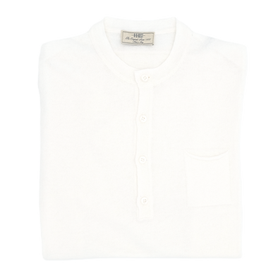 White and button closure t-shirt AB KOST