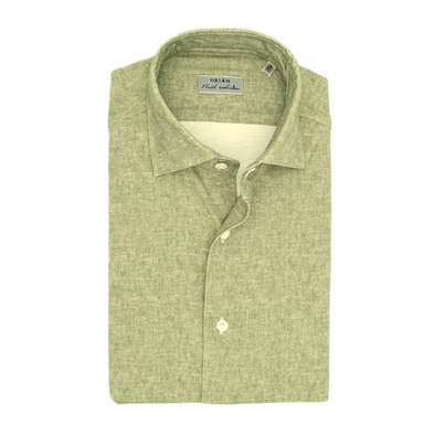 Green "Fluid evolution" casual shirt ORIAN