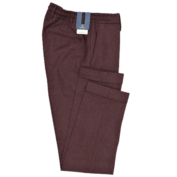 Burgundy flanel sport trouser SANTANIELLO