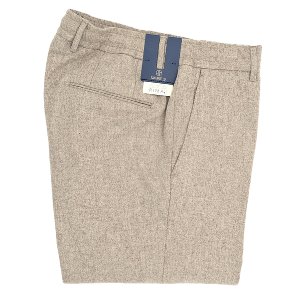 Beige flanel sport trouser SANTANIELLO