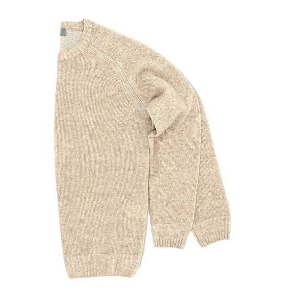 Light beige round neck sweater FERRANTE