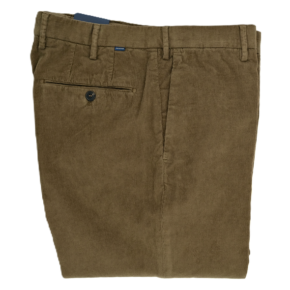 Green forest "corduroy" chino INCOTEX 39/40927/421