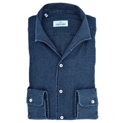 Denim blue classic shirt ALESSANDRO GHERARDI