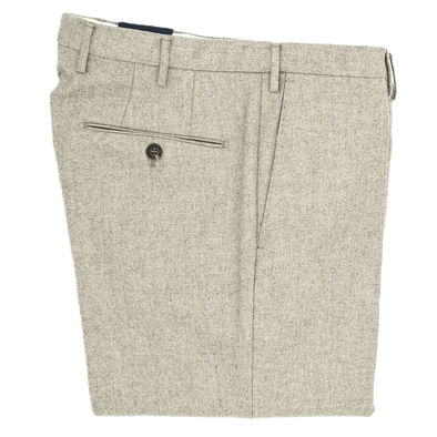 Light beige flanel classic trouser INCOTEX 39/1721B/410