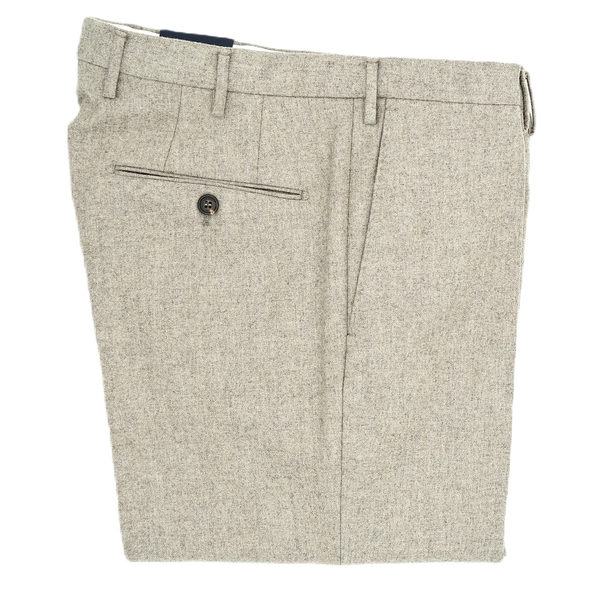 Light beige flanel classic trouser INCOTEX 39/1721B/410