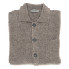 Dark sand buttoned cardigan FERRANTE