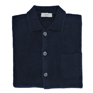 Navy blue buttoned cardigan FERRANTE