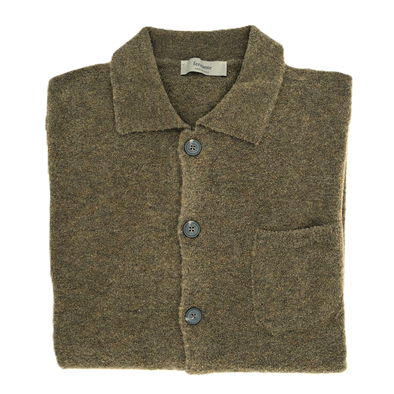 Hunting green buttoned cardigan FERRANTE