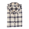 Beige and dark blue check patterns casual shirt ALESSANDRO GHERARDI