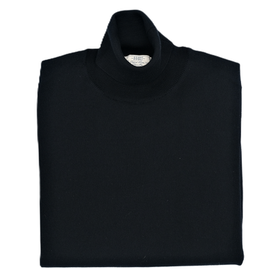 Black "extrafine merino" turtle neck sweater AB KOST