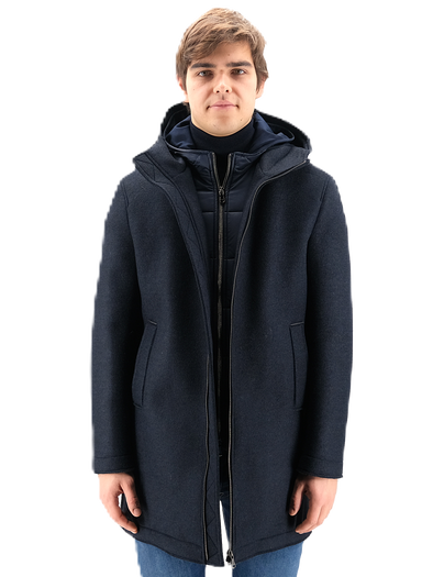 Navy blue duffle Coat FRADI