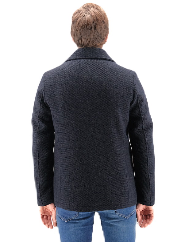 Night blue double-breasted jacket GMS75