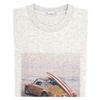 Light grey "Surf and fun" casual t-shirt JACOB COHEN