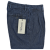 Dark blue denim "slacks" chino INCOTEX 60609/820