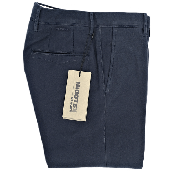 Navy blue chino INCOTEX 9822A/825