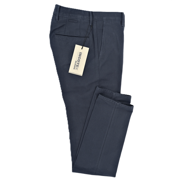 Navy blue chino INCOTEX 9822A/825