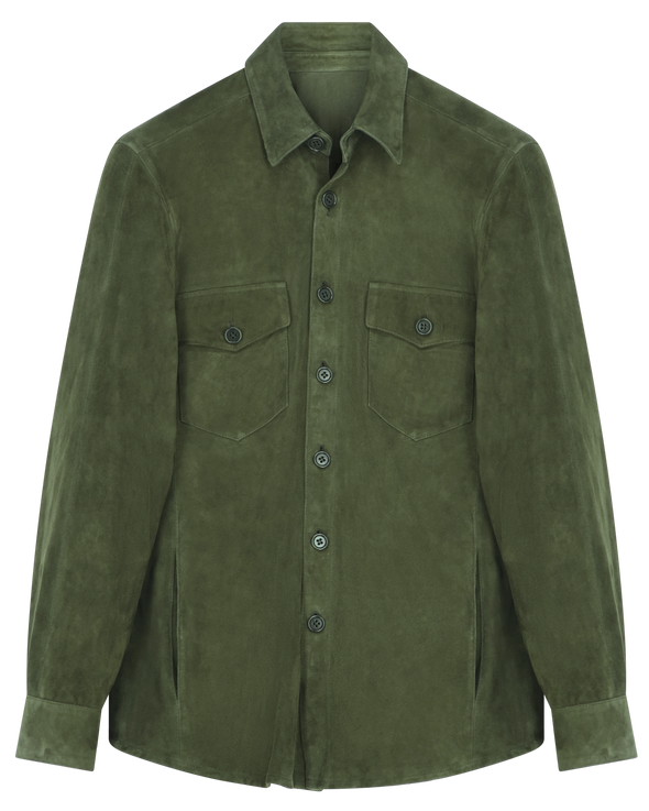 Dark green "overshirt" sport jacket NO CLOCK